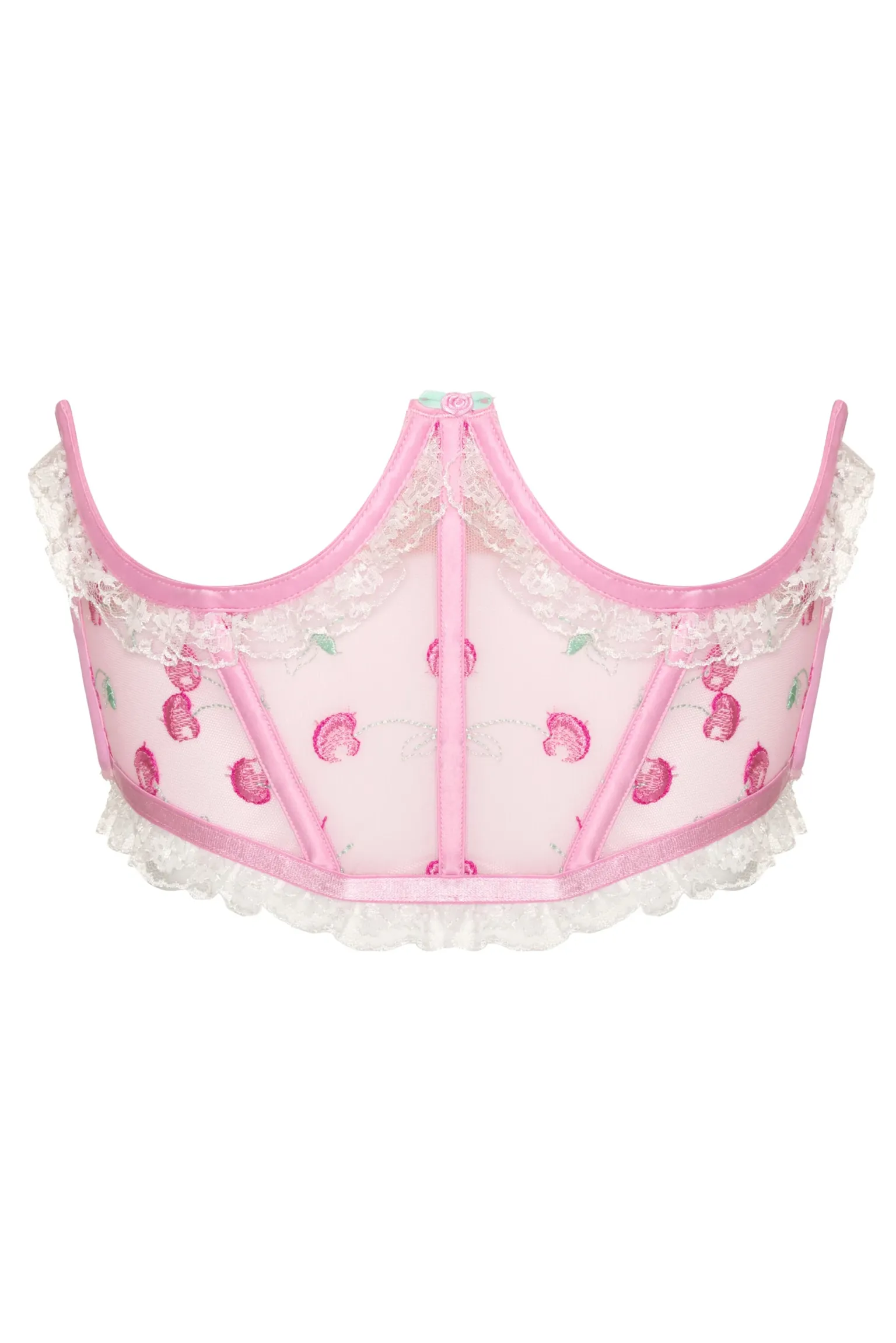 sweet_cherries_corset_3.webp Hot For Love & Lemons Sweet Cherries Corset Pink
