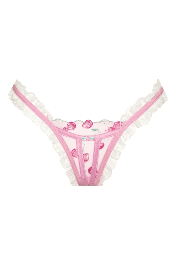 Flash Sale For Love & Lemons Sweet Cherries Panty Pink