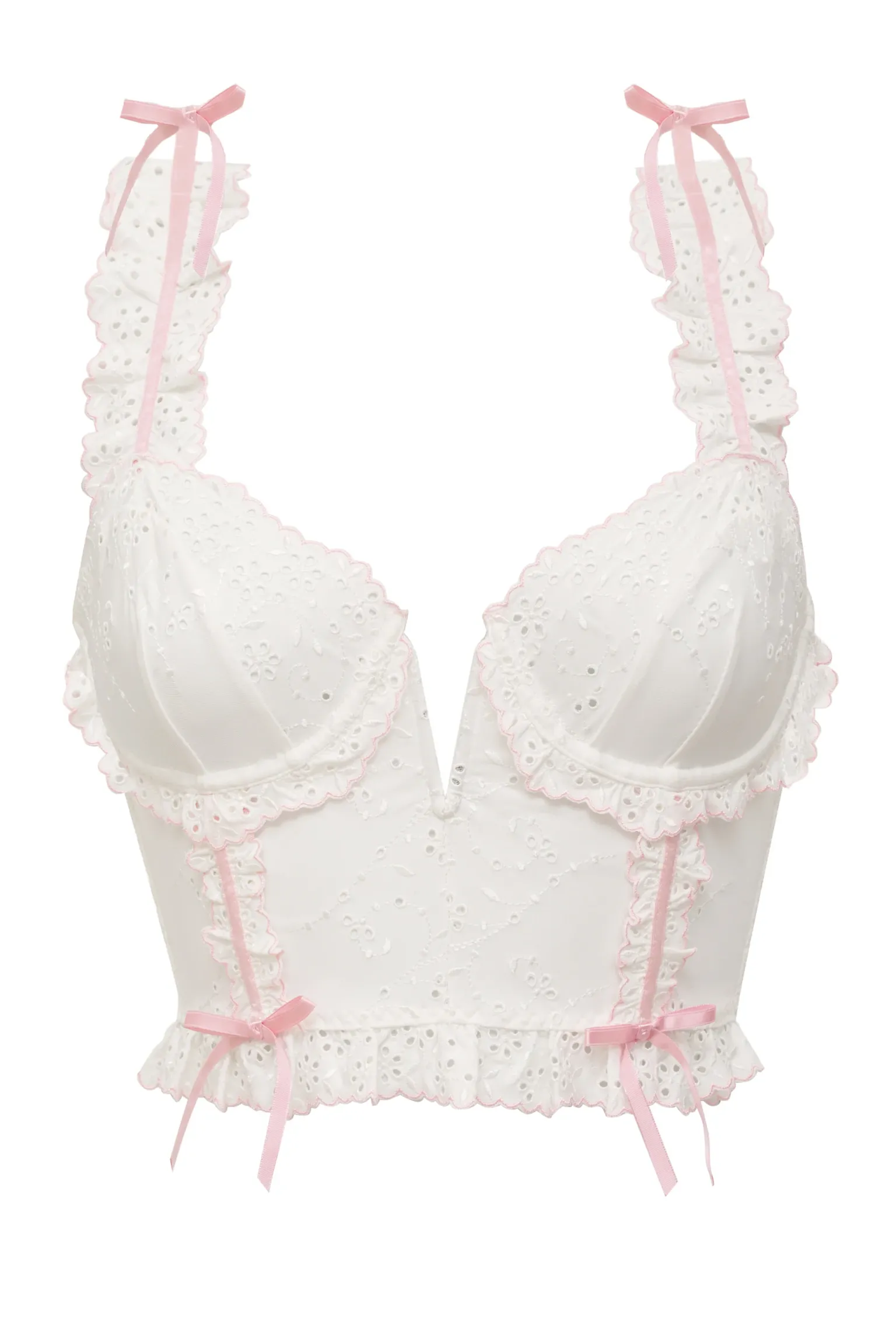 swirl_eyelet_bustier_5.webp Flash Sale For Love & Lemons Swirl Eyelet Bustier White