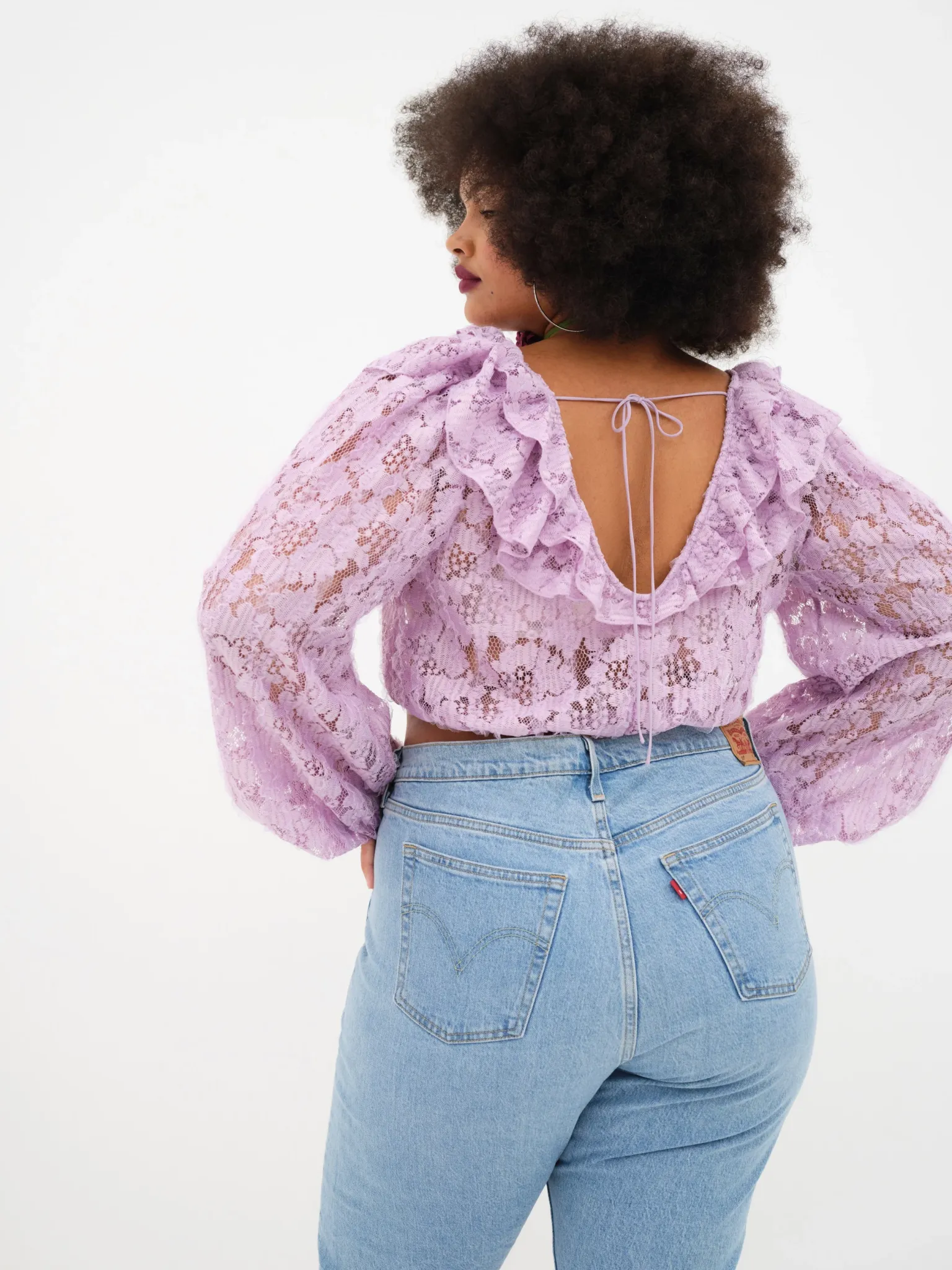 tatiana_blouse_7.webp Clearance For Love & Lemons Tatiana Blouse Purple