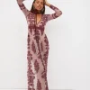 Cheap For Love & Lemons Temecula Maxi Dress Red