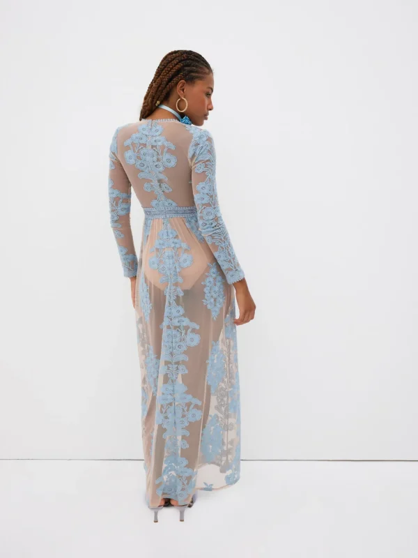 Cheap For Love & Lemons Temecula Maxi Dress Blue
