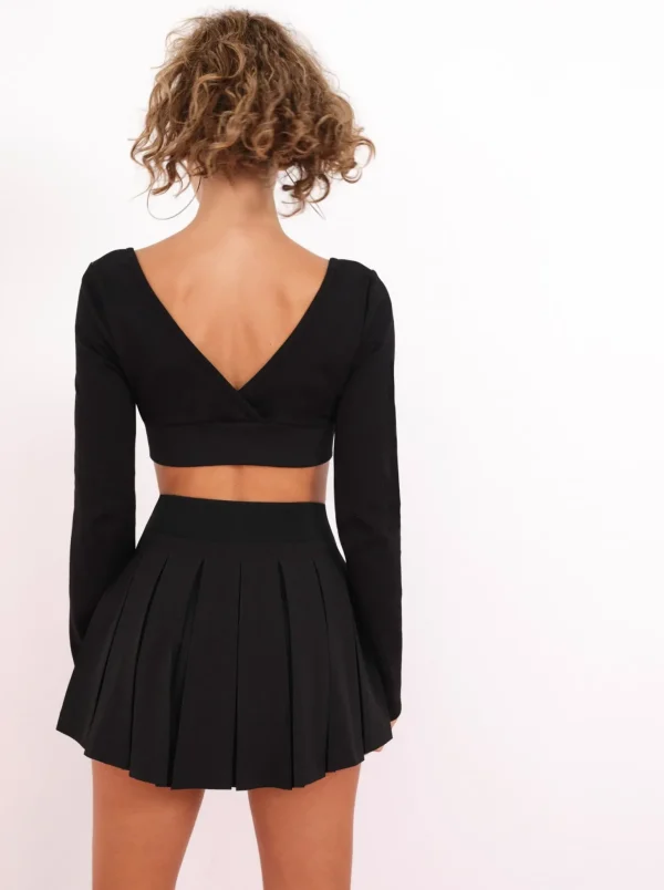 Flash Sale For Love & Lemons Tennis Skirt Black