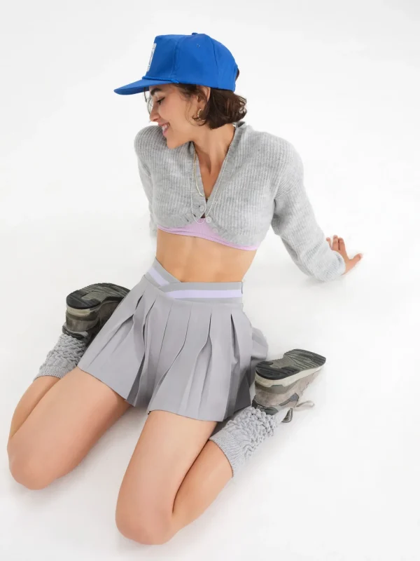 Best Sale For Love & Lemons Tennis Skirt Grey