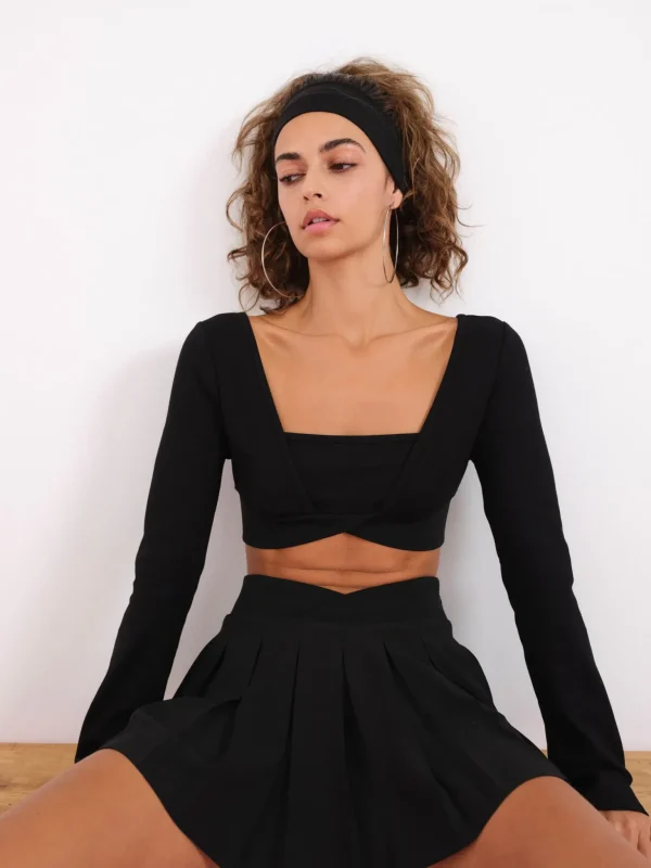 Flash Sale For Love & Lemons Tennis Skirt Black