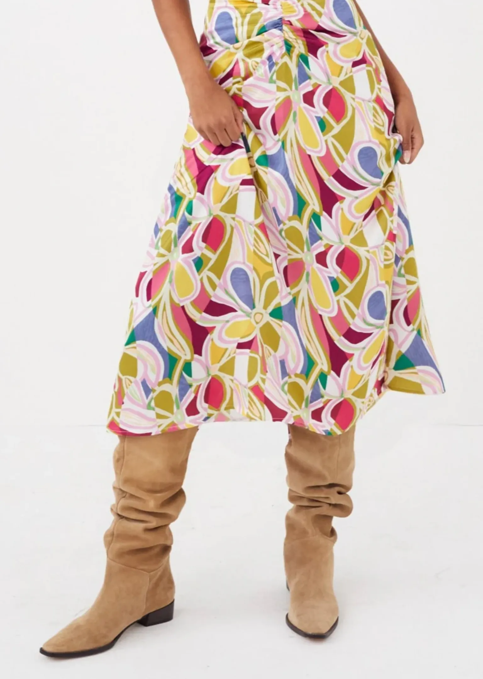 thora_midi_skirt_0.webp Cheap For Love & Lemons Thora Midi Skirt Green