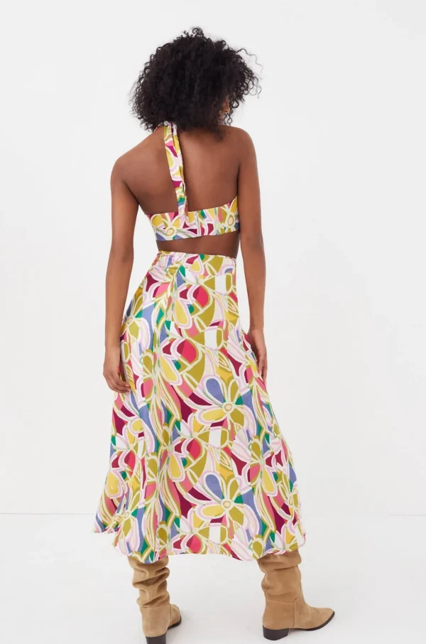Cheap For Love & Lemons Thora Midi Skirt Green