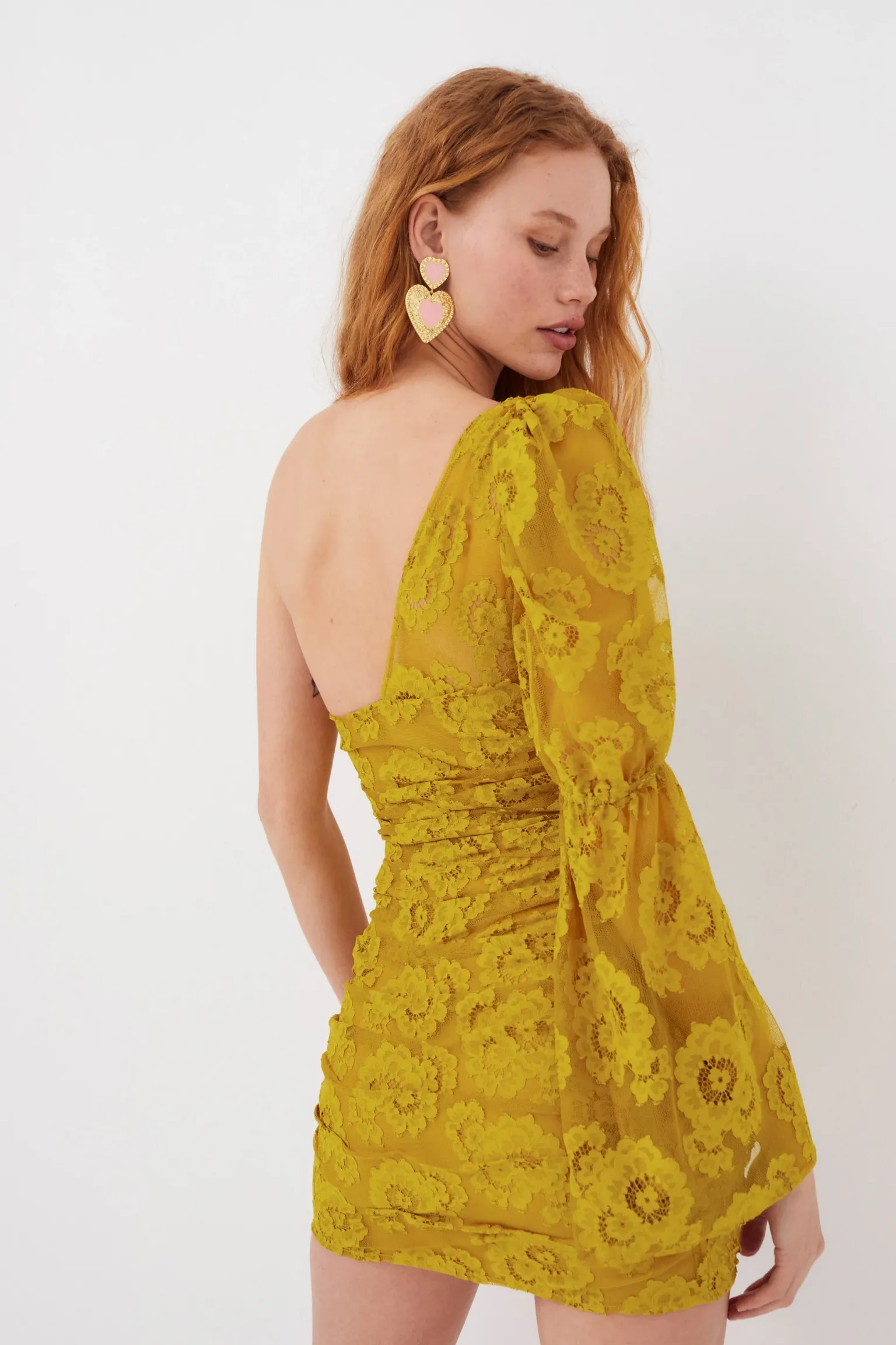 tiana_mini_dress_1.webp Sale For Love & Lemons Tiana Mini Dress Gold