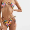 Clearance For Love & Lemons Tiana String Bikini Bottom Black