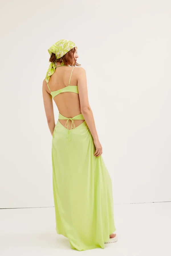 Cheap For Love & Lemons Toni Maxi Dress Green