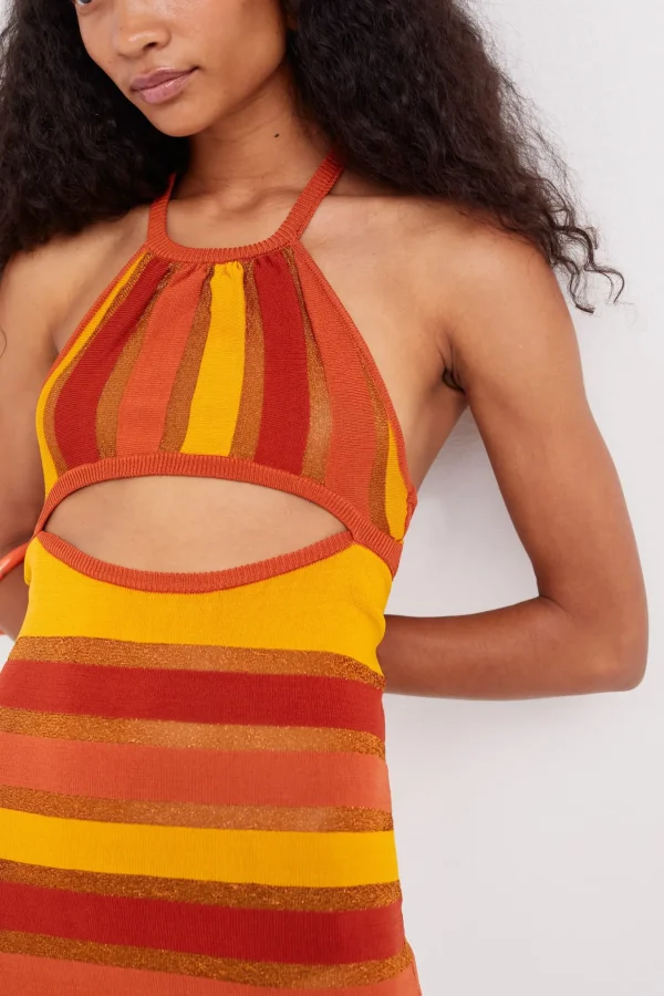 Cheap For Love & Lemons Tori Mini Dress Yellow