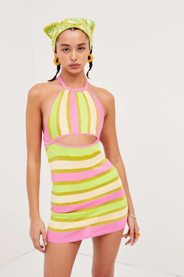 Cheap For Love & Lemons Tori Mini Dress Pink