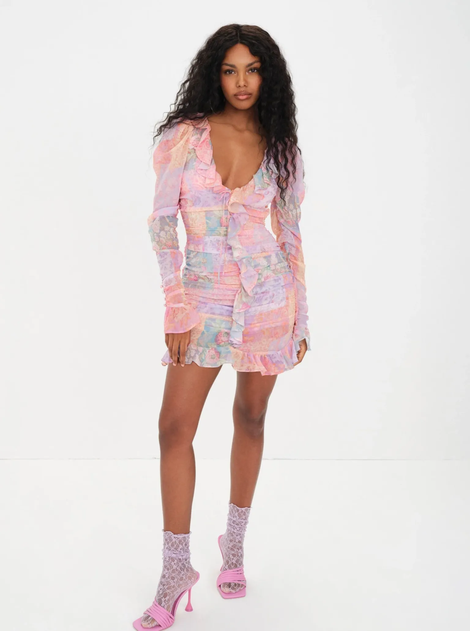 veronica_mini_dress_3.webp Fashion For Love & Lemons Veronica Mini Dress Multi