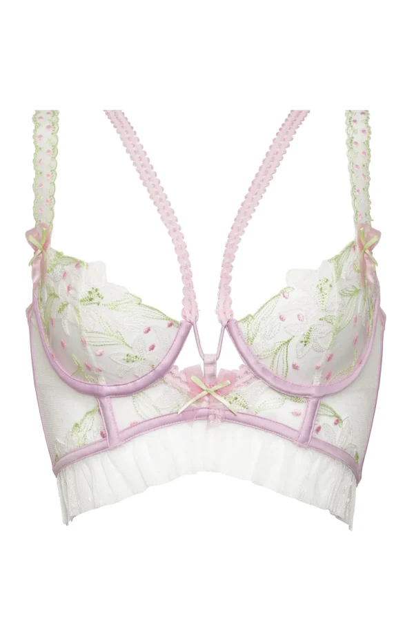 Store For Love & Lemons Waterlilies Bustier White