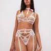 Outlet For Love & Lemons Waterlilies Garter White