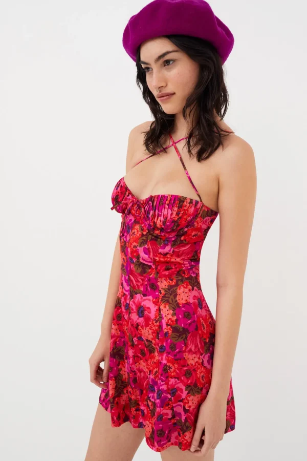 Best For Love & Lemons Wendy Mini Dress Red