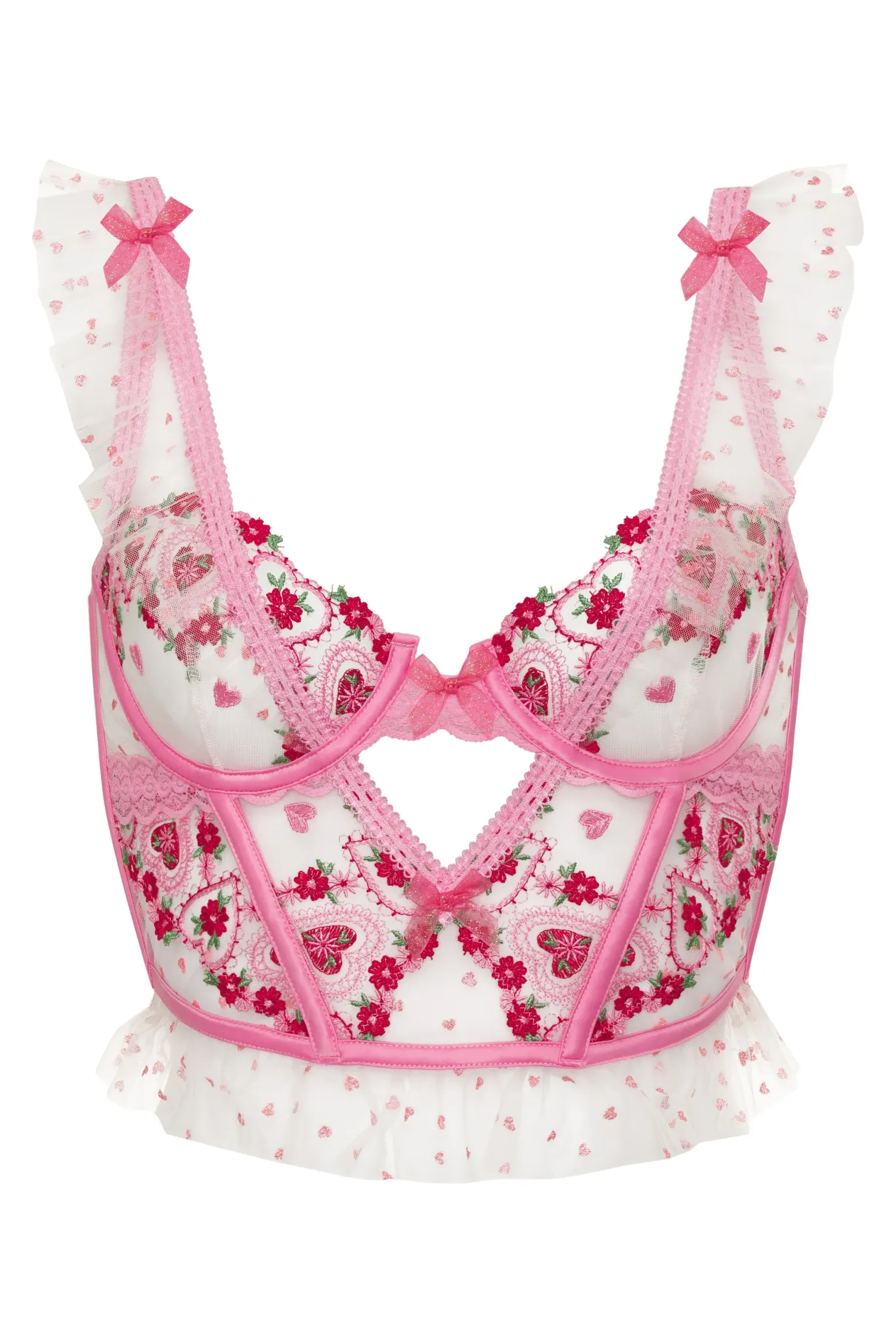 whimsical_garden_bustier_4.webp Store For Love & Lemons Whimsical Garden Bustier Pink