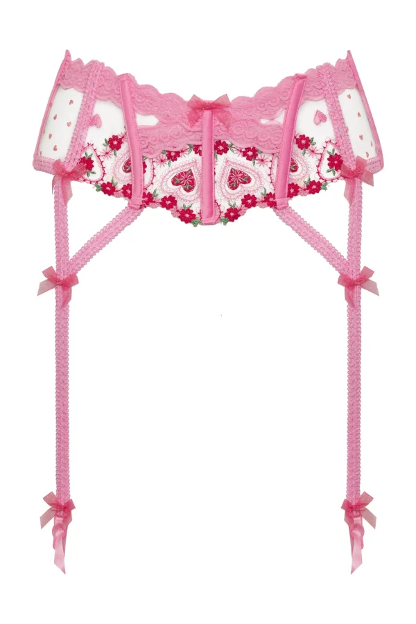 Fashion For Love & Lemons Whimsical Garden Garter Pink