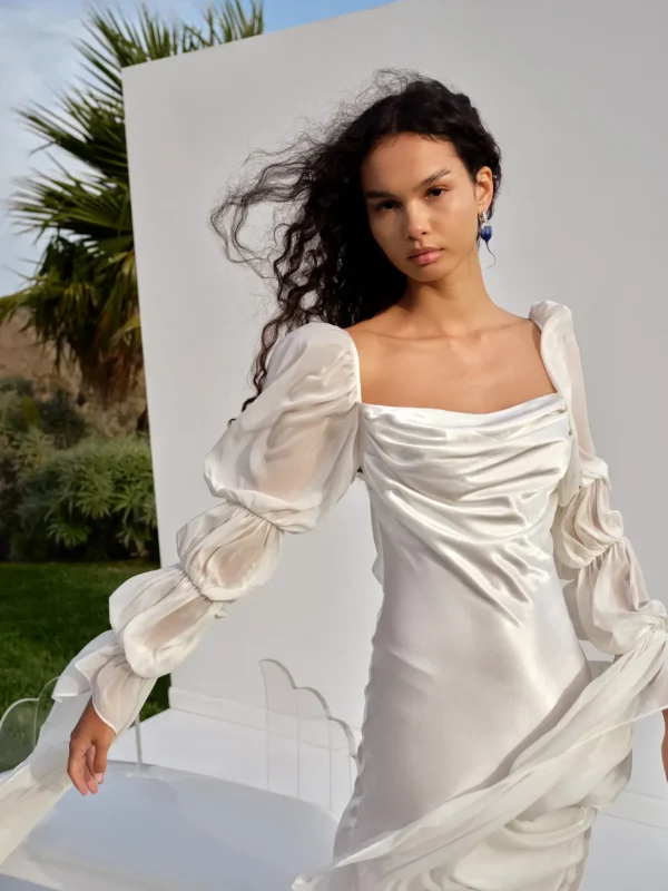 Sale For Love & Lemons Willow Bridal Gown White