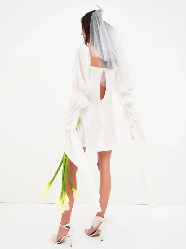 New For Love & Lemons Willow Mini Dress White