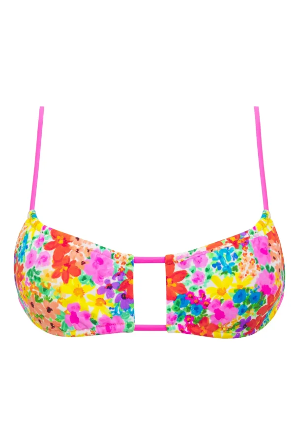Best Sale For Love & Lemons Yasmin Bandeau Bikini Top Yellow