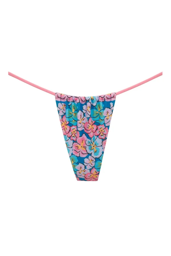 Shop For Love & Lemons Yasmin String Bikini Bottom Blue