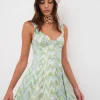 Hot For Love & Lemons Yori Mini Dress Green